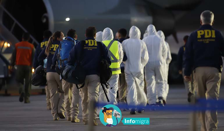 GOBIERNO EXPULSA A 77 MIGRANTES PERUANOS Y BOLIVIANOS EN QUINTO VUELO CHÁRTER.